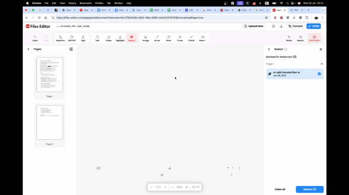 Comparison of annotators
