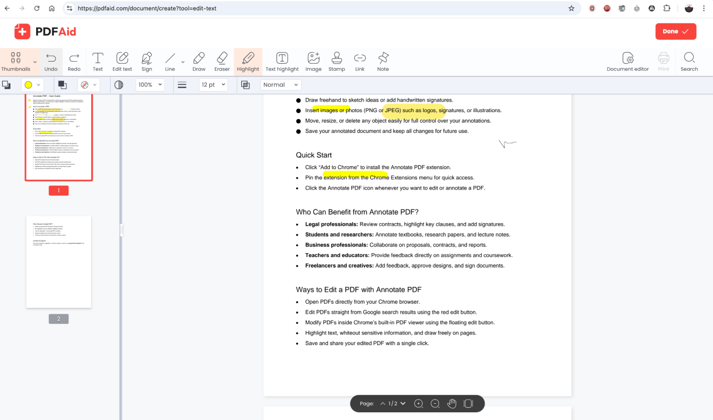 Comparison of annotators